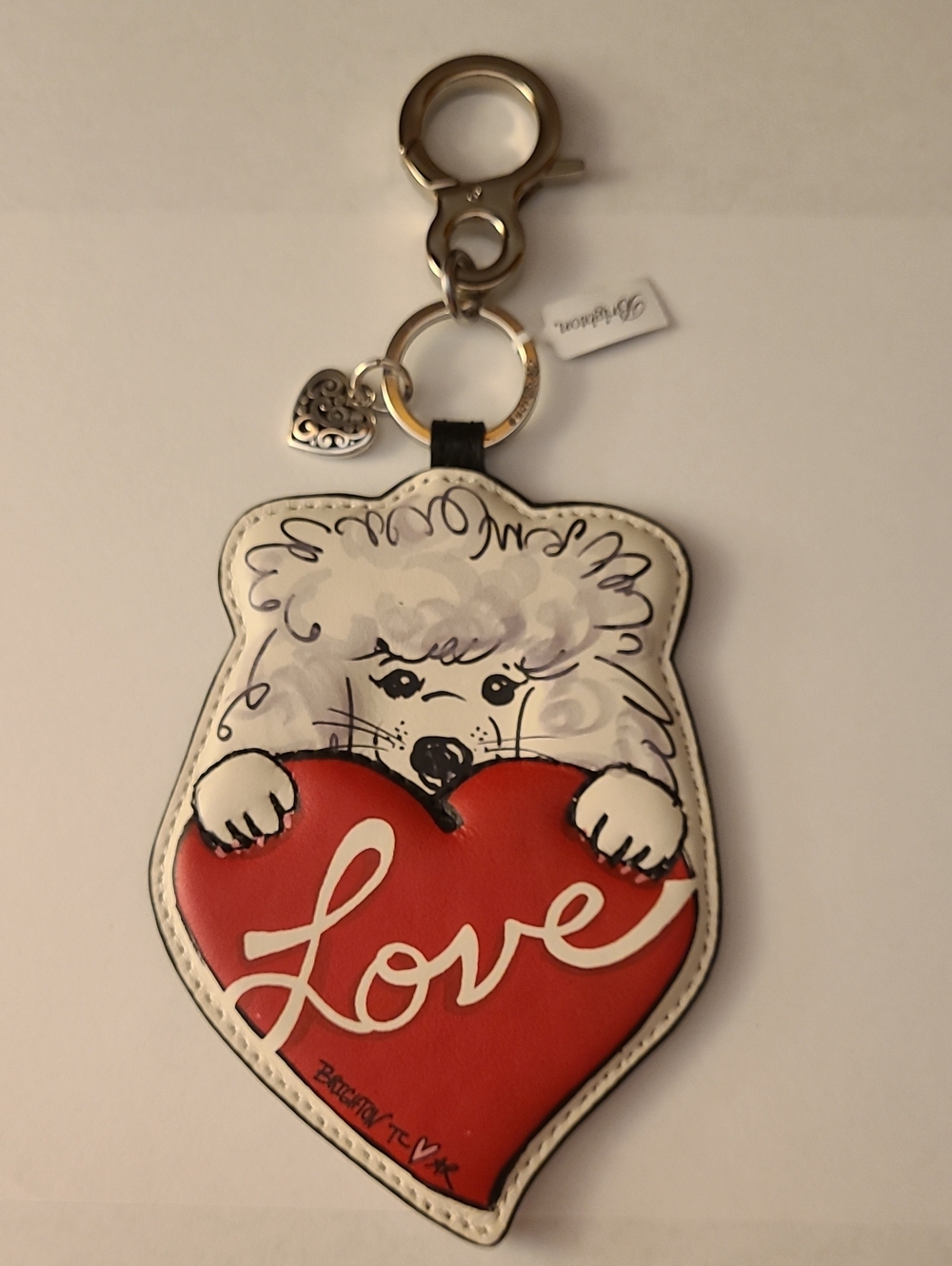 Brighton Puff Poodle Keychain/Handbag Charm
